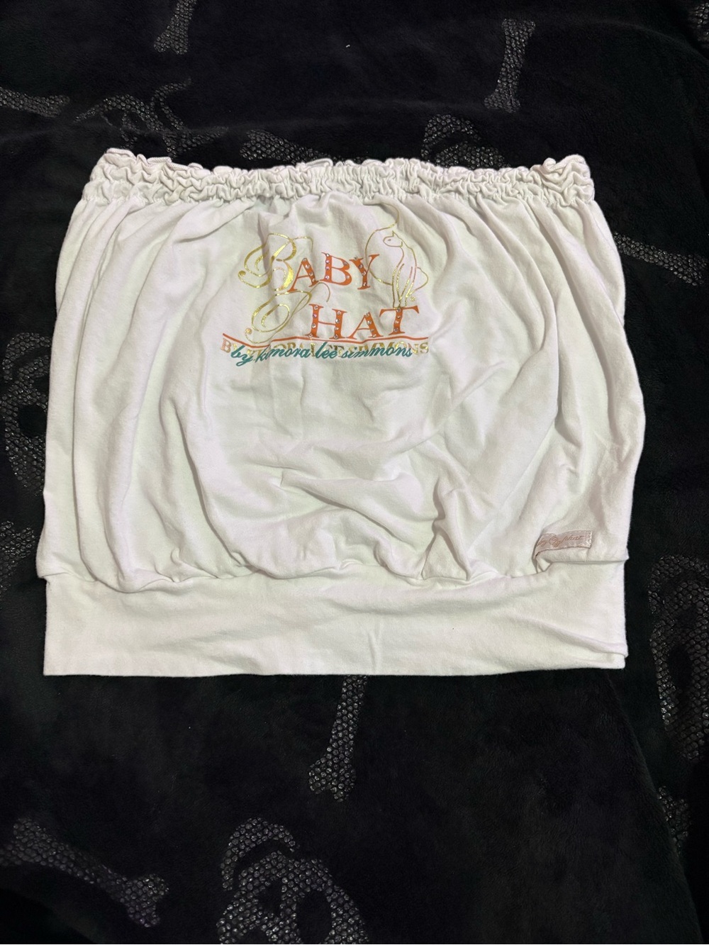 Baby Phat White Elastic Waist Skirt